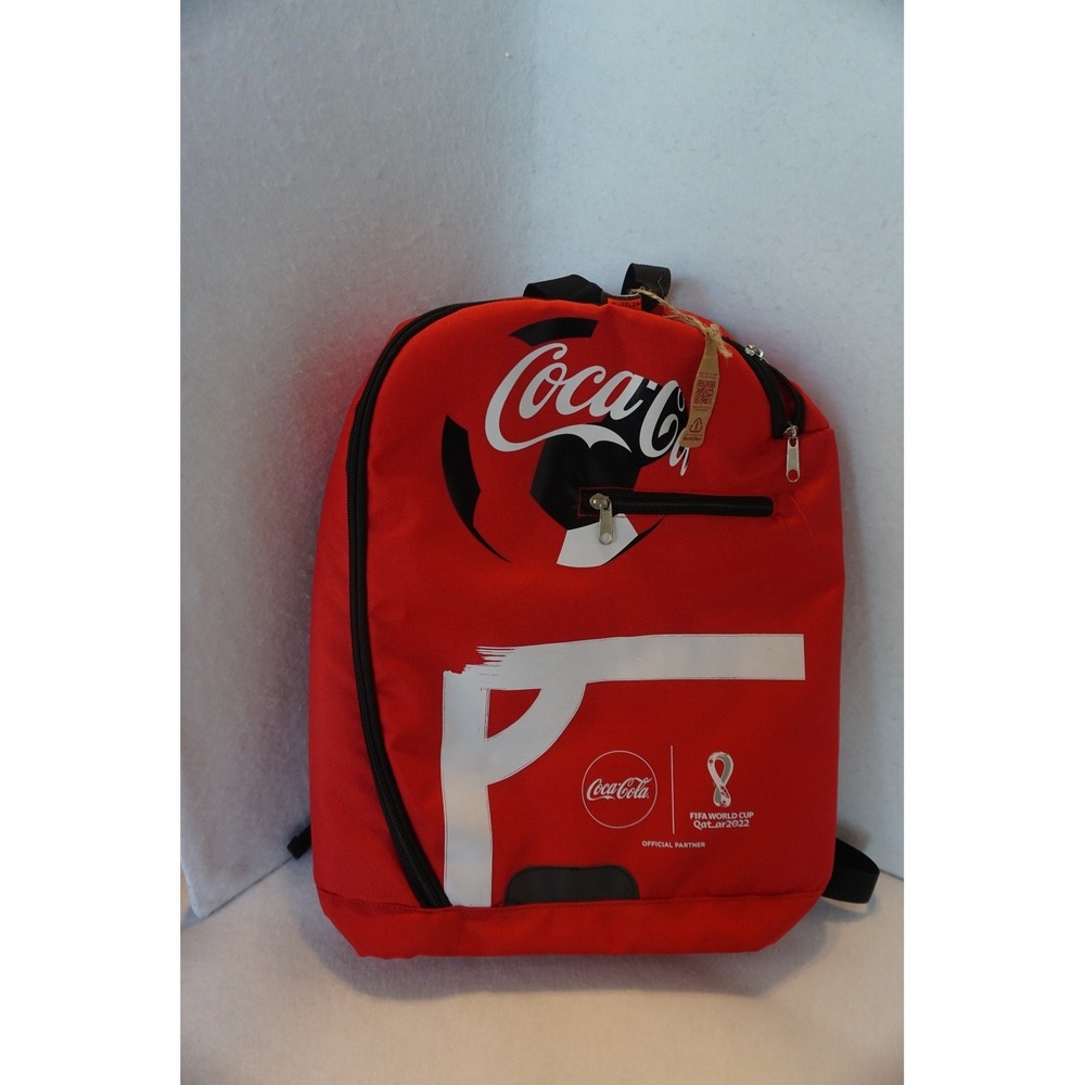 Coca-Cola FIFA World Cup Qatar 2022 Official Partner Red Backpack Recycled Bag